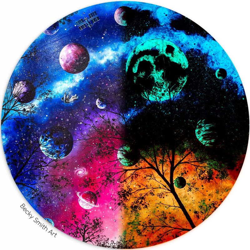 SpaceBeams Nebula Glow In The Dark Colour (50ml) Pink With