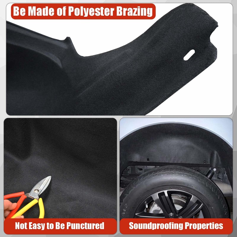 ANMOSVO Liners Wheel Well Guard for F150 2021 2022 2023