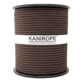 Kanirope® Multibraid Polypropylene Rope, 3 mm, 100 m, Brown (0124), 16 x Braided