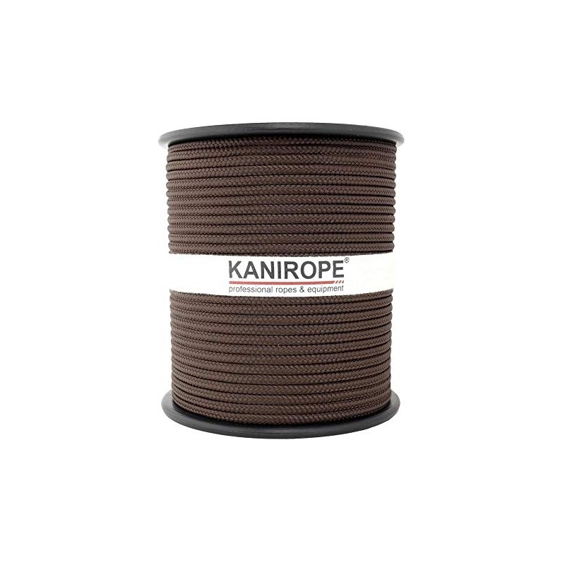 Kanirope® Multibraid Polypropylene Rope, 3 mm, 100 m, Brown (0124),