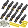 YETOR 2 pin connector kit,car way Waterproof Connector, 10 Kit