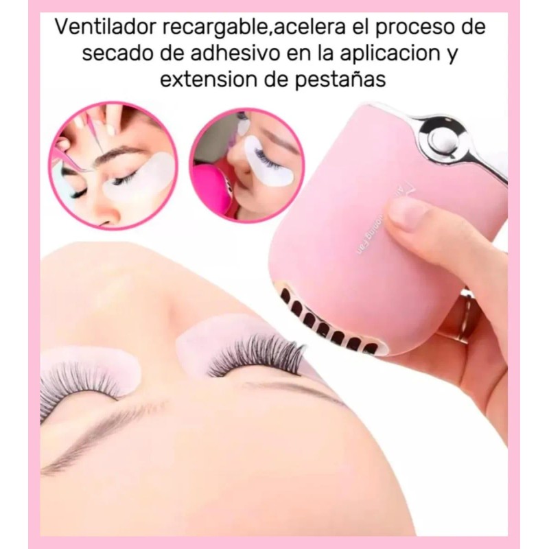 Ventilador + Nanomister Extensiones Pestañas Color