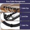Shikha Cable Management Under Desk, 15.7"-31" Retractable Cable Management Tray,