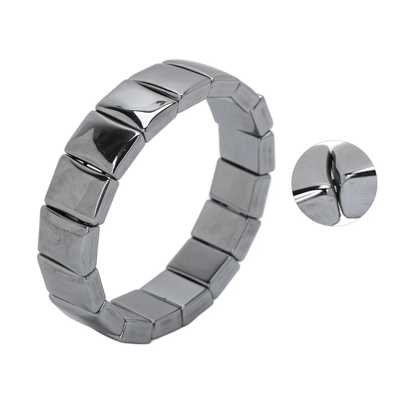 Terahertz Bracelet Rectangle Beads Enhance Physical Fitness Terahertz Healing Stone