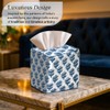CPC Apatite Blue Hand Block Printed Cotton Tissue Box Cover