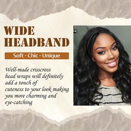 STGDAK 4 Pack Wide Headbands for Women Cute Boho Headband Stripe Knotted Turban Head Bands Soft Hair Wraps African Head Scarf Fashion Turban Hairband Large Scarf Headband For Women’s Hair Accessories