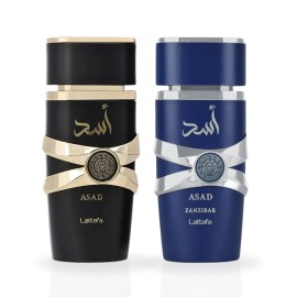 Lattafa Asad & Asad Zanzibar EDP Sprays 100ML (3.4 OZ) By Lattafa | Long Lasting, Luxuri