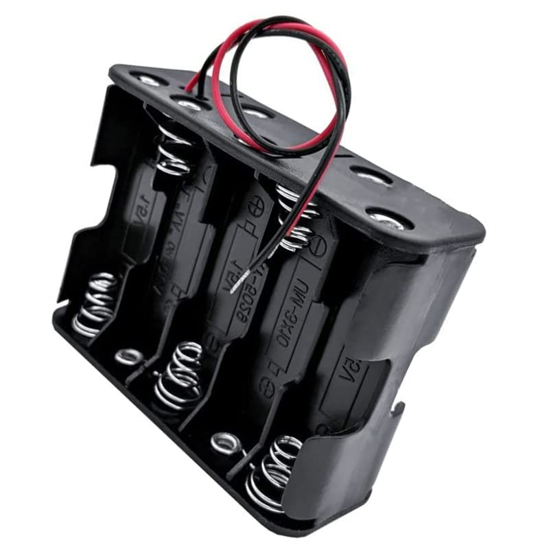 10 x 1.5V AA Battery Holder Case Box with Black