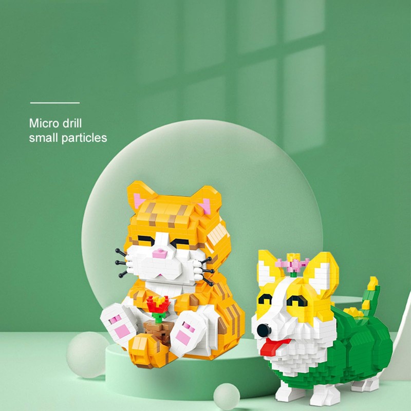 NOOLY Animals Mini Building Blocks for Home and Office Decoration