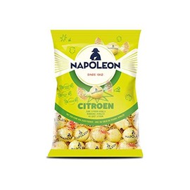 Napoleon Citron Lemon Sour Balls Hard Candy Sherbet Powder Inside 150 Grams 5.3 Ounces