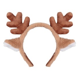 Reindeer Antlers Headband Animal Ears Deer Antlers Headband (brown, 1 Count (Pack of 1))