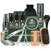 Kit Cuidado de Barba para Hombre 14 en 1 con Navaja y Aceite