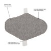 4PCS Washable Feminine Pads Gray Graphene Leakproof Breathable Reusable Sanitary