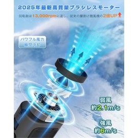 2025 Upgrade 5-in-1 Belt Fan, 4 Level Adjustment, 13,000 RPM, Super Strong Wind, Up to 22 Hours of Operation, Neck Fan, Portable Fan, Portable Fan, Warehouse Work, Mountain Climbing, Walking