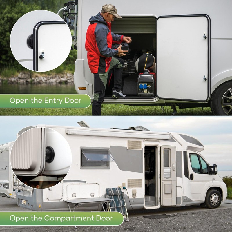 2 Pack RV Magnetic Door Catch, FlyCoco Powerful Magnetic Baggage