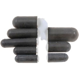 Dorman 47396 Rubber Black Vacuum Cap Assortment, 8 Piece Universal Fit