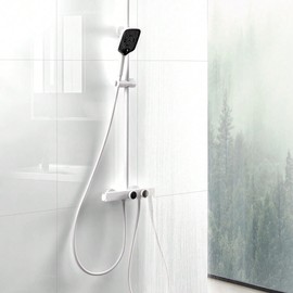 10pcs 23.6"x11.8" Marble Peel and Stick Waterproof Wall Panels (19.4 Sq. Ft. Coverage) - Heat-Resistant Backsplash Tile, PVC Wall Panels for Kitchen, Bathrooms, Living Rooms, Bedrooms, Pure White