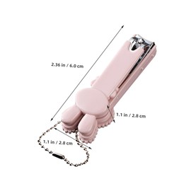 SUPVOX Creative Cartoon Nail Clipper for Women Ergonomic Portable Nail Tool for Cute Keychain Fingernail Clippers for Adults and Sharp Durable Design