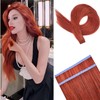 Copper Tape in Hair Extensions Human Hair Invisible Long Mini