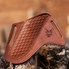 ADAM KNIVES Leather Knife Sheath For Belt, Slanted Pancake Sheath,