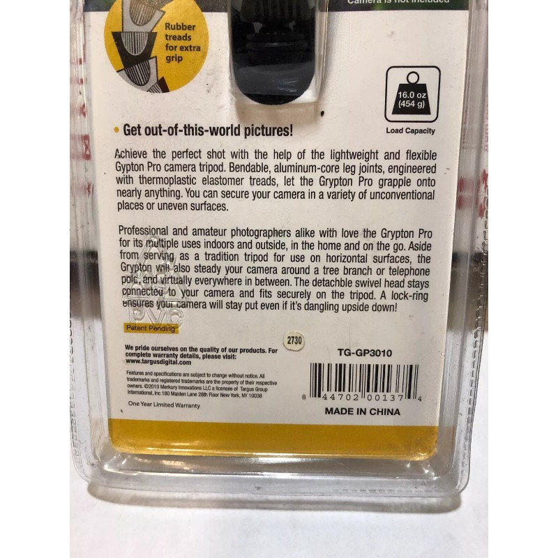 Targus Grypton Pro Flexible Tripod w/ Quick-Release Plate For Digital