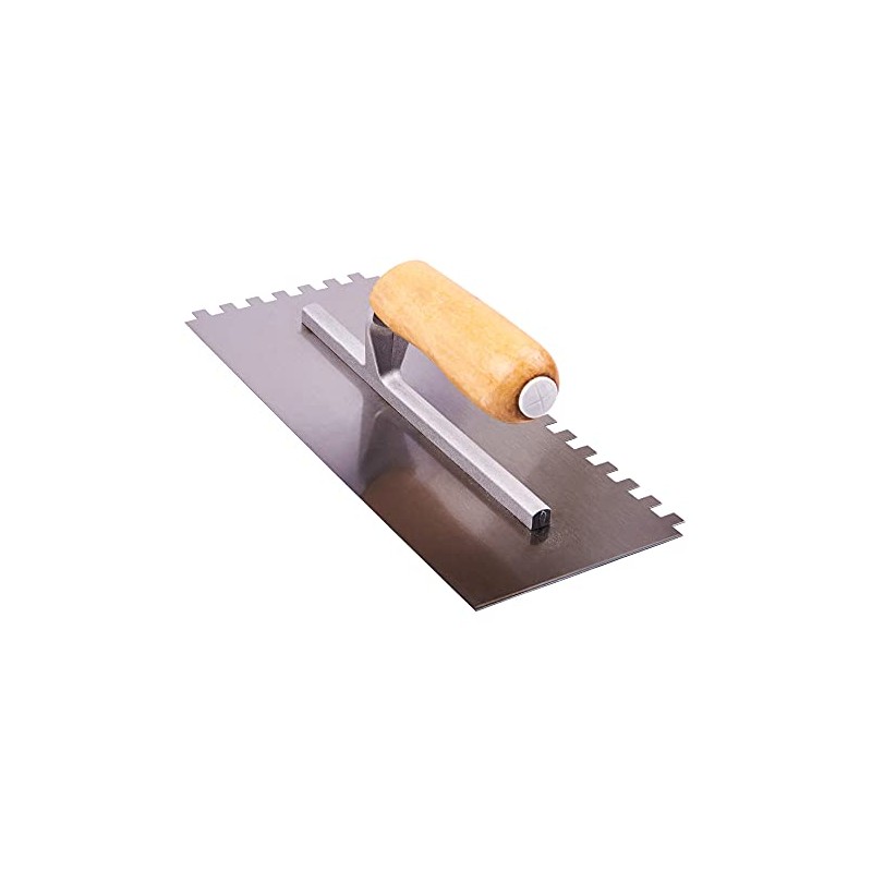 Amtech G1610 280mm (11") Notched Float Trowel with Wooden Handle