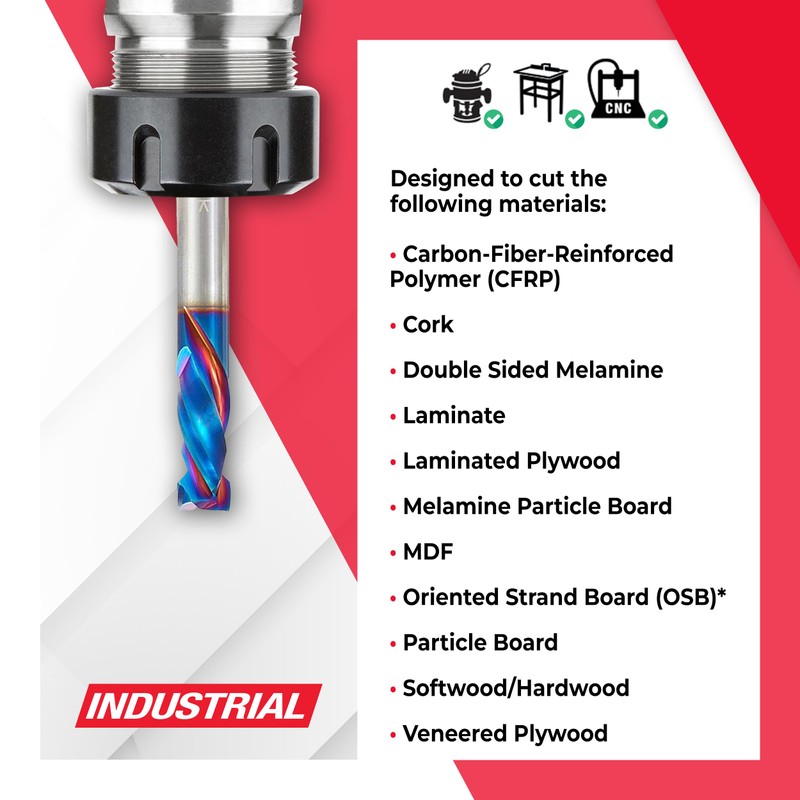 Amana Tool - 46171-K (Previous Number 46167) CNC Solid Carbide