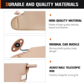 Sun Visor for 1997-2002 Jeep Wrangler & TJ, Right Passenger Side Camel SunVisor