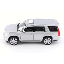 2017 Escalade SUV, Silver - Welly 24084/4D - 1/24 Scale Diecast Model Car