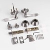 Probrico Front Door Handle Lever 4 Sets-Wave Style Entry Door
