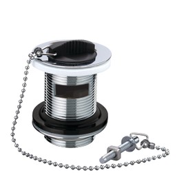 Wirquin 30120602 Basin Brass Waste Plastic Plug 75mm Slotted