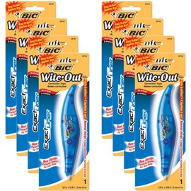 BIC White-Out Exact Liner Correction Tape Pen 1/5"x236" 8-PACKS Pens (WOELP11)