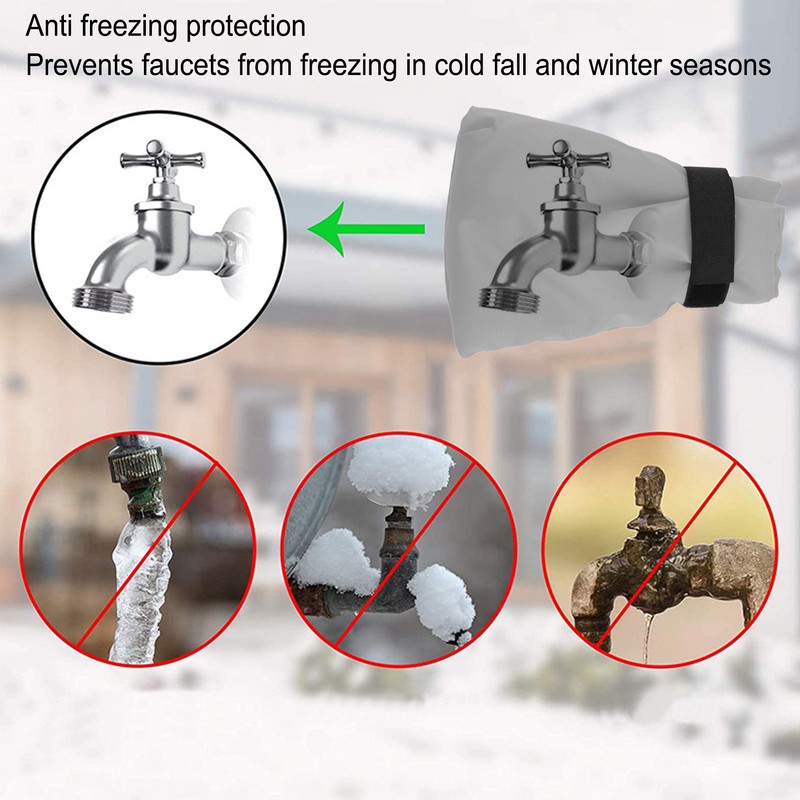 6pcs Tap Cover Thickened Freeze Protection Frost Protection Waterproof Outdoor