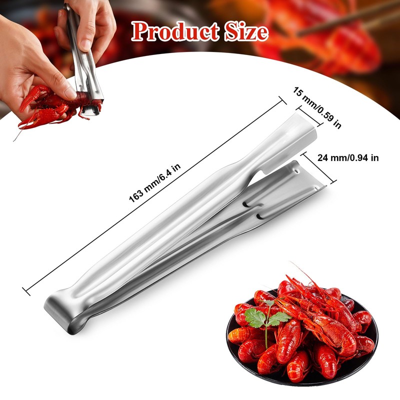 Dayinkes 2PCS Crawfish Peeler Tool, Stainless Steels Quickly Crawfish Tail