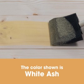 Furniture Clinic Wood Stain | White Ash | Water Based | Fast Drying, Low Odor, & Non-Toxic | for Indoor & Outdoor Furniture and More | Multiple Finishes | (17oz / 500ml)