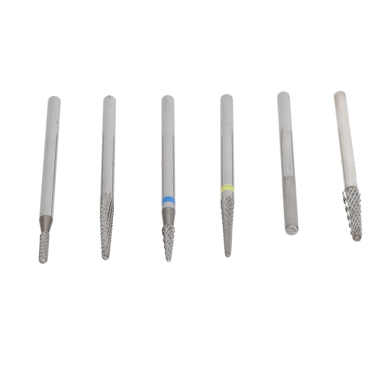 6pcs Cuticle Clean Nail Drill Bits Set Dead Skin Removal