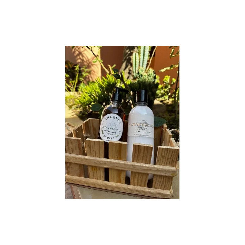 Shampoo De Romero Y Acondicionador De Almendras Artesanal
