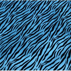 wowfabric4less123 Tiger Turquoise Taffeta W/black Flock Velvet Fabric 60” Width Sold By The Yard