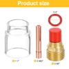sourcing map 21pcs Tig Torch Kit for WP-9, WP-20, WP-25
