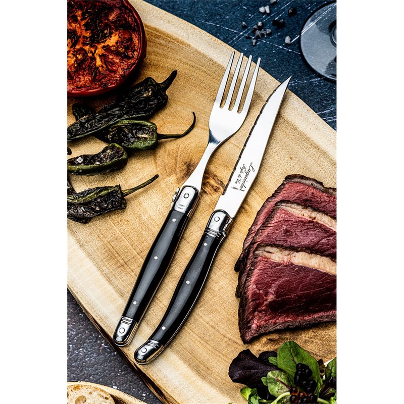Laguiole Style de Vie Premium Line Forks, 6 Pieces, Black