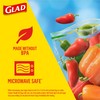 Glad Zipper Food Storage Plastic Bags, Snack, 50 Count (Packaging