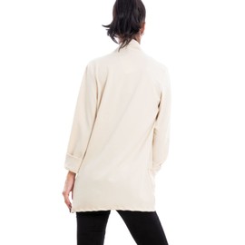 Toocool Blazer VI-80021 Women's Jacket Elegant Casual Basic Single Breasted Spring, beige