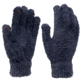 KMystic Womens Fashion Touchscreen Texting Knit Winter Gloves (Fuzzy Navy)