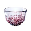 Yamakiikai CRYSTAL Matcha Bowl Purple White MC-535