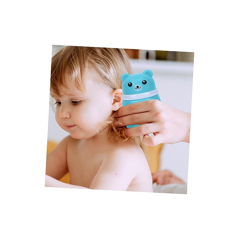 Envase de Talco para Bebés Azul Diseño de Oso, PP