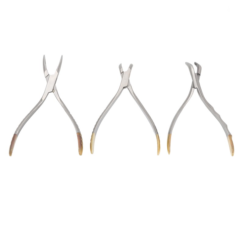 3pcs Dental Residual Teeth Fragments Extraction Pliers Stainless Steel Residual