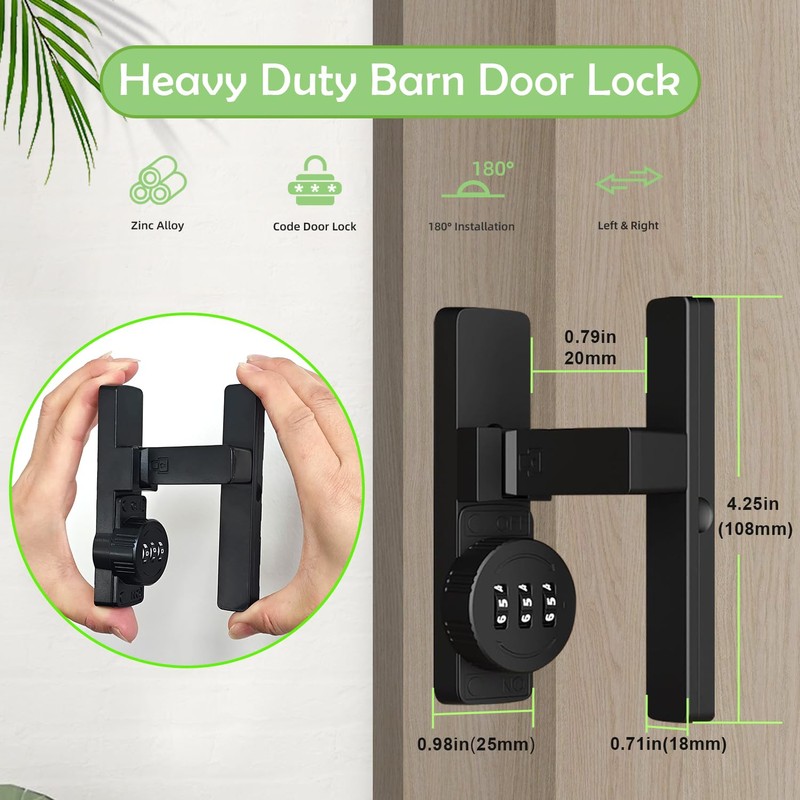 90 Degree Flip Barn Door Lock, Small Gate Latches Hardware