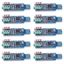 Qaautor 10X Free Driver USB Sound Card CM108 USB Sound Card Chip Blue