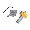 1/2in Router Bit 6 Bearing Slot Cutter for Multiple Depth