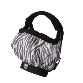 Harrison Howard Cattle Livestock Fly Mask Breathable Mesh Padded Edging with Fun Patterns Large Spacing Forelock Opening Design Adjustable Fit for Cattle Zebra